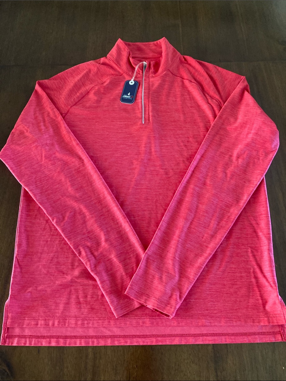 Johnnie-O Baird Quarter-Zip Active Pullover in red